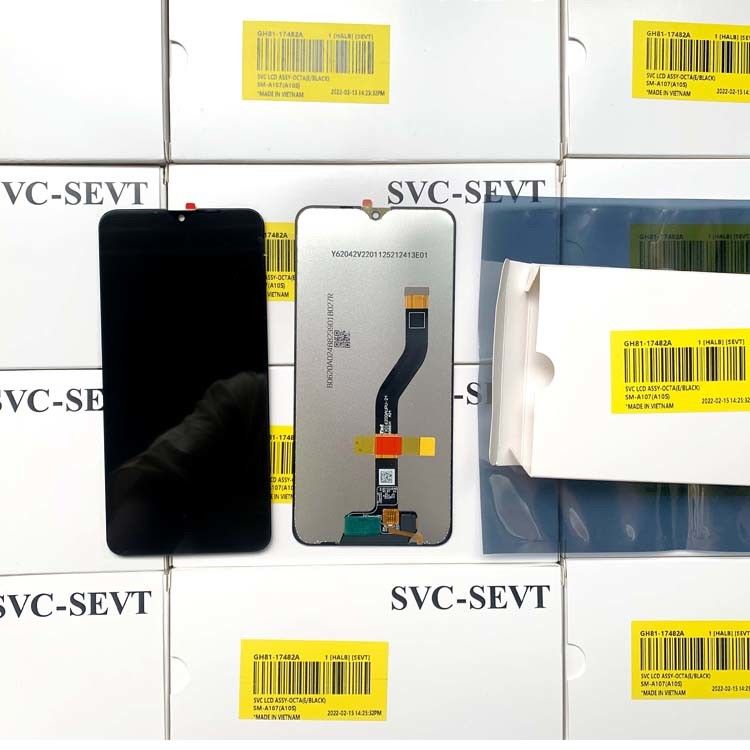 A10S LCD LCD لجهاز سامسونج a10s أصل حزمة خدمة جديدة مختبرة شاشة LCDS شاشة هاتف محمول  A107