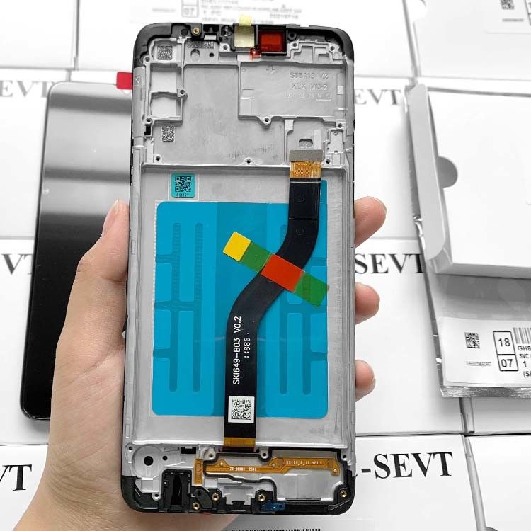 A20S LCD lcd + Frame لـ  A20S حزمة الخدمة الأصلية LCDS Display  A207 شاشة الهاتف المحمول Pantalla