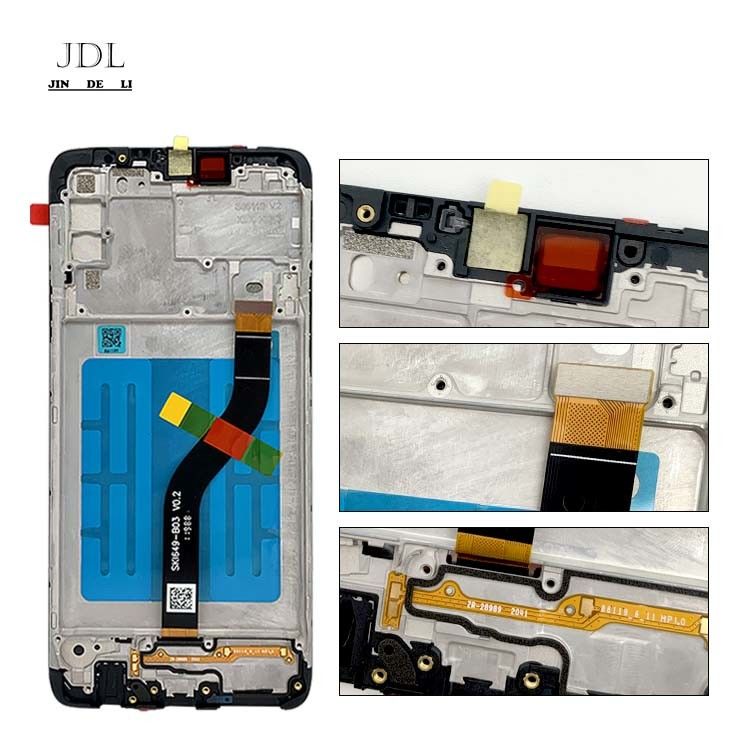A20S LCD lcd + Frame لـ  A20S حزمة الخدمة الأصلية LCDS Display  A207 شاشة الهاتف المحمول Pantalla