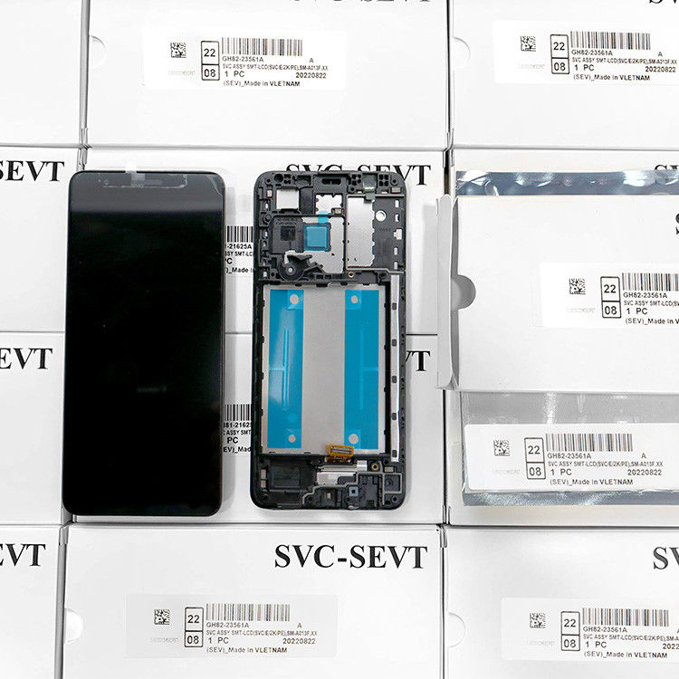 A013 شاشة LCD مع إطار لـ  A013 حزمة خدمة أصلية LCDS  A01 Core شاشة الهاتف المحمول Pantalla