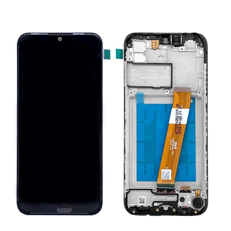A01 شاشة LCD شاشة LCD مع الإطار لـ  A01 حزمة الخدمة بالجملة LCDS  A105 الهاتف الأصلي Pantalla