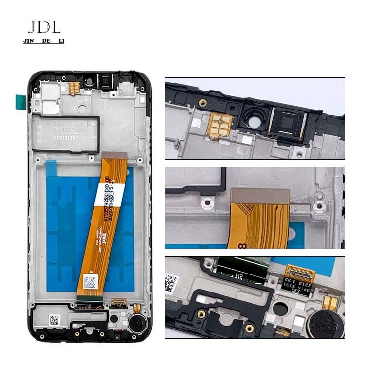 A01 شاشة LCD شاشة LCD مع الإطار لـ  A01 حزمة الخدمة بالجملة LCDS  A105 الهاتف الأصلي Pantalla