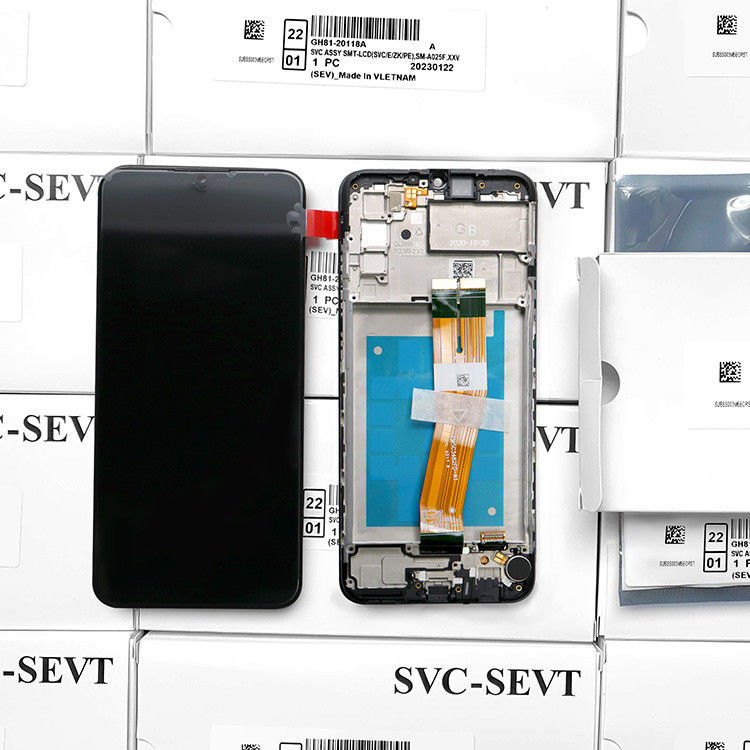 بيع بالجملة A02S LCD lcd مع الإطار لـ  A02S مصنع شاشة لمس شاشة عرض  A025 حزمة خدمة LCDS بنطال
