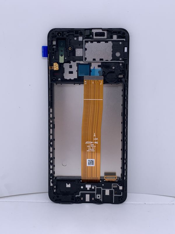 شاشة LCD A02 مع إطار لـ  A022 شاشة لمسة أصلية رقمية Pantalla  A02 حزمة خدمة LCDS