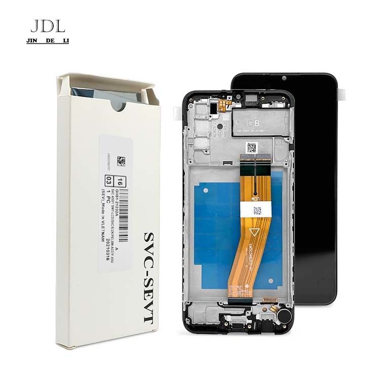 حزمة خدمة A03S الأصلية LCD مع الإطار لجهاز  a03s شاشة شاشة الهاتف المحمول  A037 Pantalla عالية الجودة