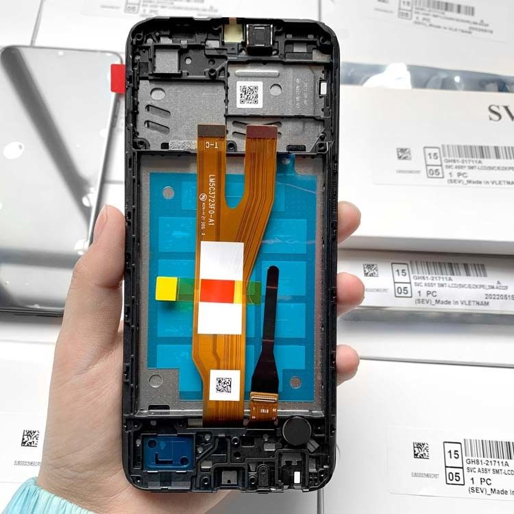 A03 أساسي شاشة LCD مع الإطار لسامسونج a03 أساسي حزمة الخدمة الأصلية LCDS غالاكسي A032 الهاتف المحمول Pantalla
