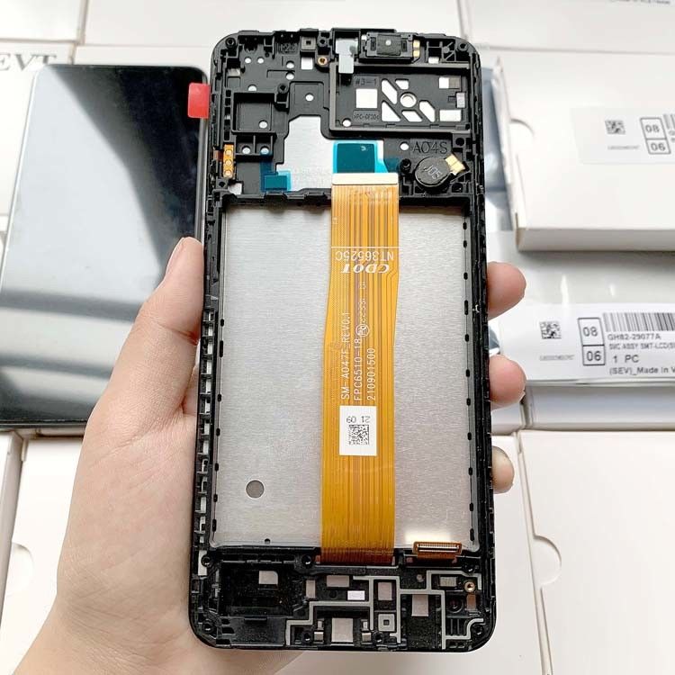 A04S LCD Lcd With Frame For  a04s حزمة خدمة أصلية LCDS  A047 شاشة شاشة الهاتف المحمول Pantalla
