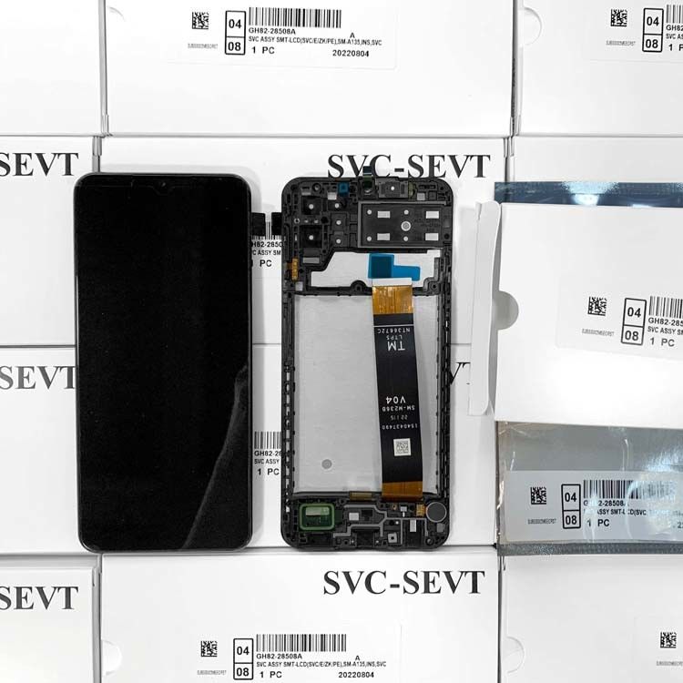 مصنع A135 شاشة LCD Pantalla ل سامسونج A13S أصل شاشة الهاتف المحمول Pantalla  A137 حزمة خدمة LCDS