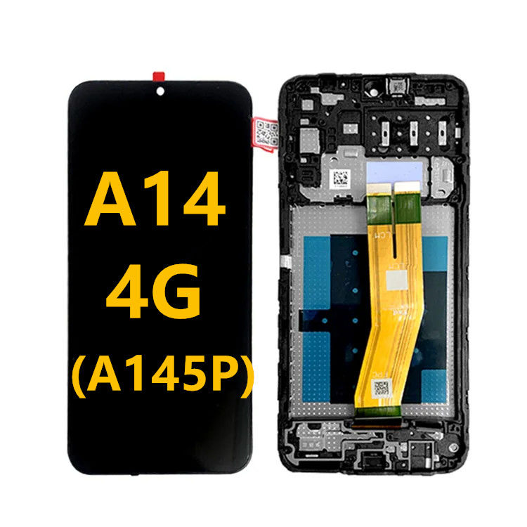 A14 4G LCD مع الإطار لجهاز سامسونج A145P الهاتف المحمول اللمس Pantalla  A145R Service Pack شاشة LCDS