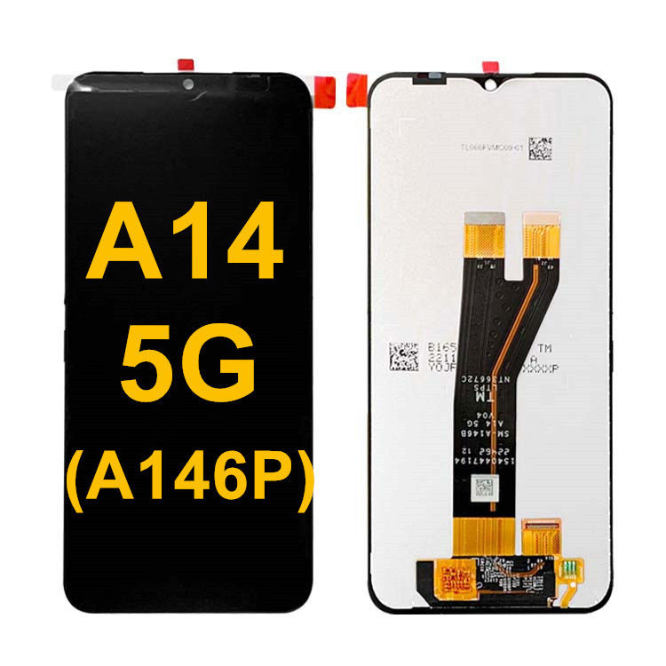 بيع بالجملة A14 5G LCD LCD لجهاز سامسونج A14 الهاتف الأصلي شاشة لمس شاشة عرض Pantalla  A146P حزمة خدمة LCDS