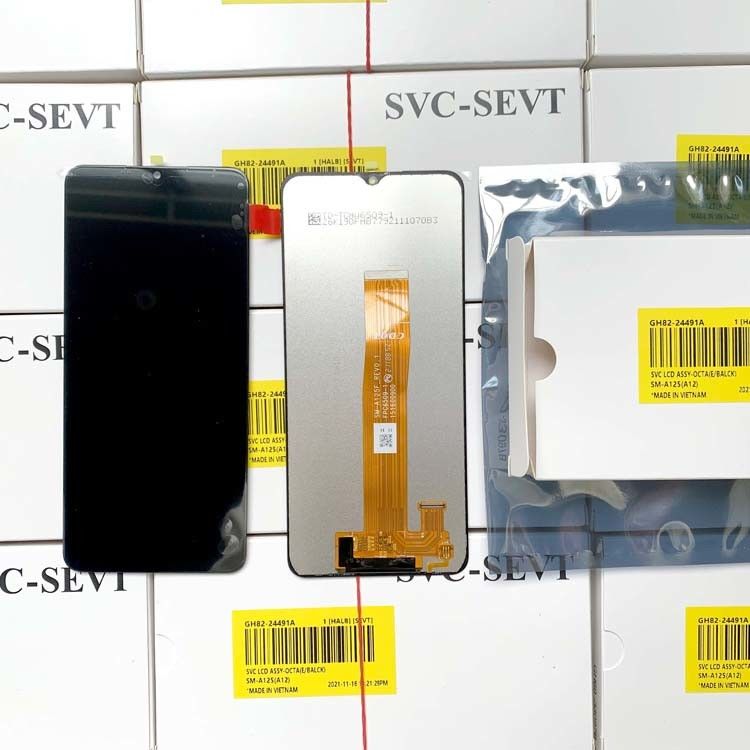 أسود A12 LCD استبدال للشاشة المحمولة الشحن بواسطة EMS FEDEX UPS DHL TNT