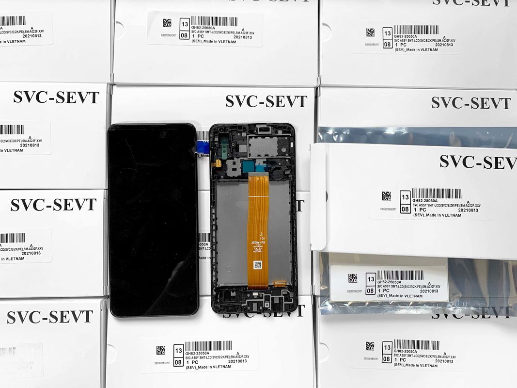 علبة الخدمة المهنية عالية الجودة الأصلية لجهاز LCD A022 Core الهاتف المحمول لجهاز LCD المحمول شاشة لجهاز  A01 Core