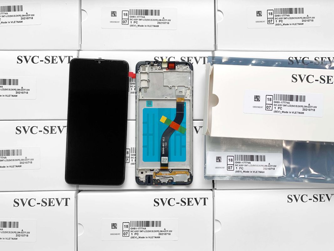 التعبئة الخدمة كيس مضاد للستاتيكية حزمة رغوة مربع كرتون لسامسونج A207 شاشة LCD