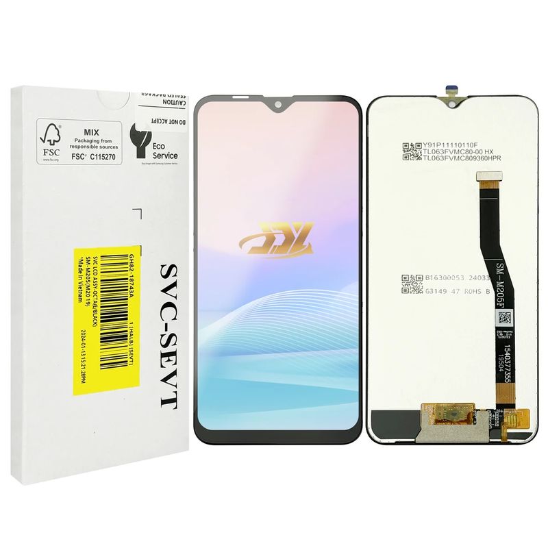 شاشة LCD بديلة أصلية تم اختبارها بنسبة 100% بشاشة LCD M20 LCD بشاشة لمسة شاشة الهاتف المحمول