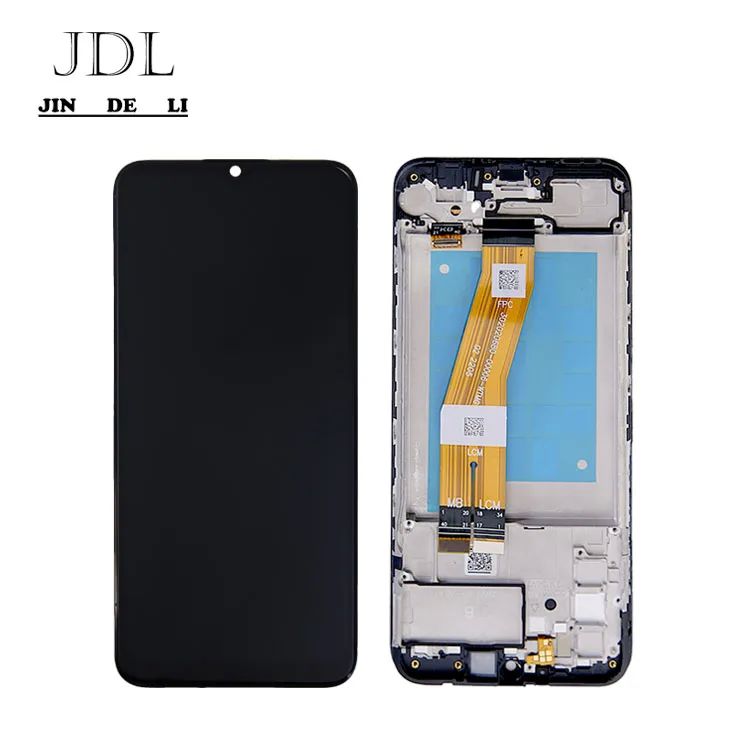 100٪ اختبار QC A02S LCD استبدال كيس مكافحة الستاتيكية حزمة شاشة LCD المحمولة سوداء